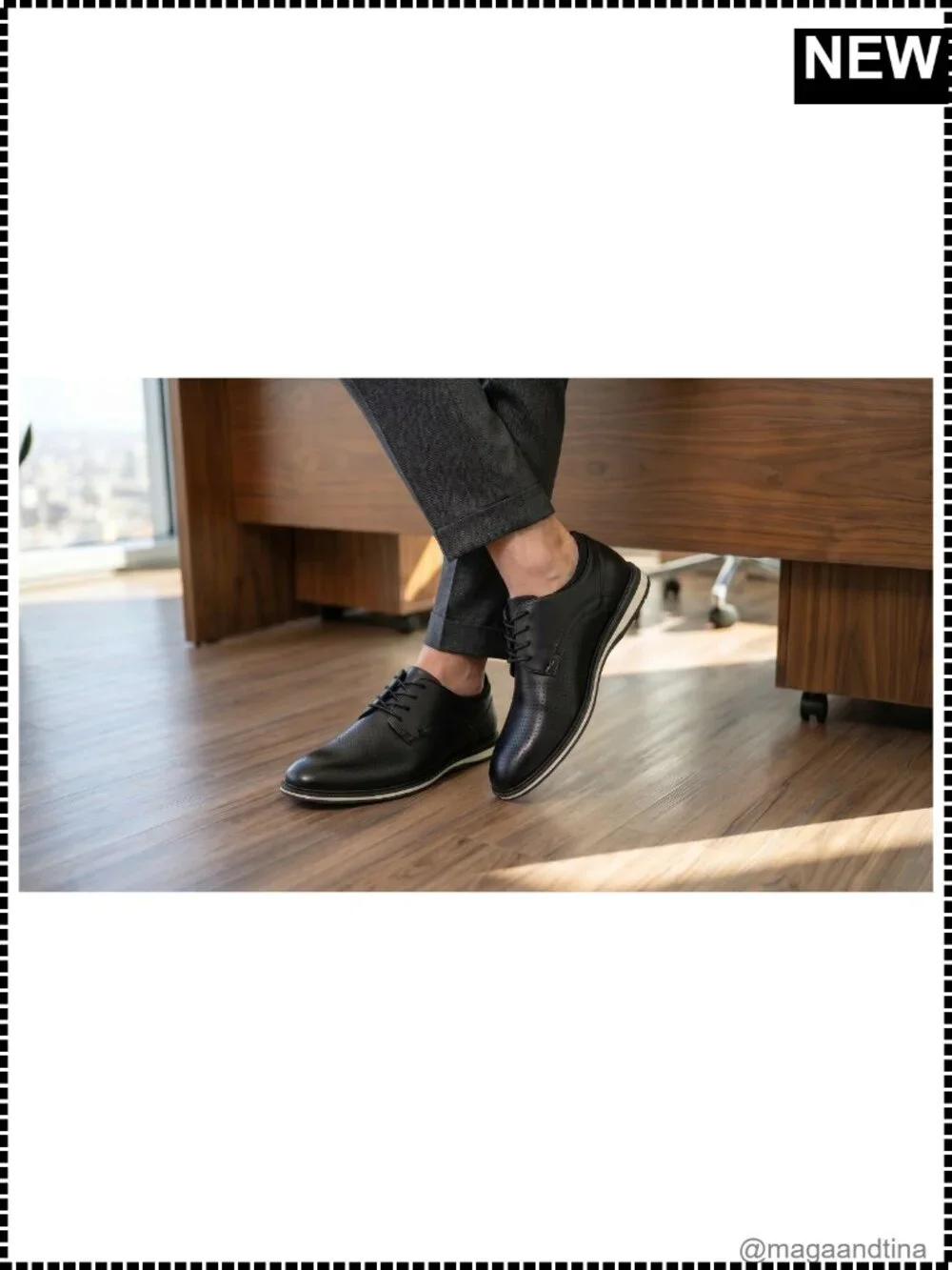Mens Perforated Faux Leather Oxford Dress Shoes Business Casual Lace Up